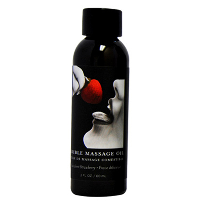 Edible Massage Oil Strawberry 2 fl oz / 60 ml 