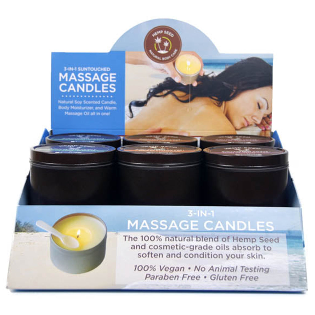 3-In-1 Massage Candle Pre-Pack Display 