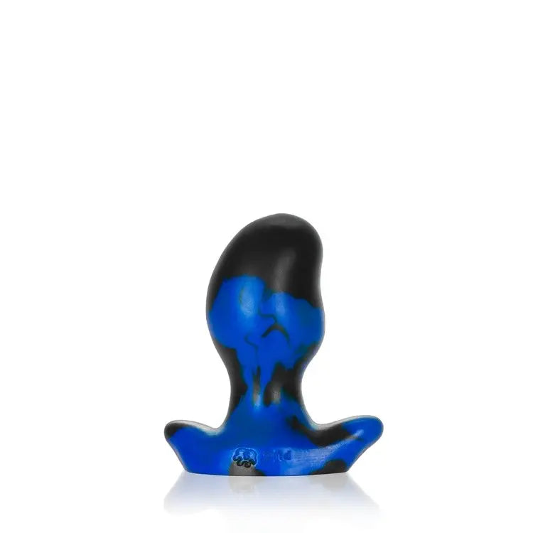 ERGO, buttplug - BLACK POLICE BLUE SWIRL - SMALL 