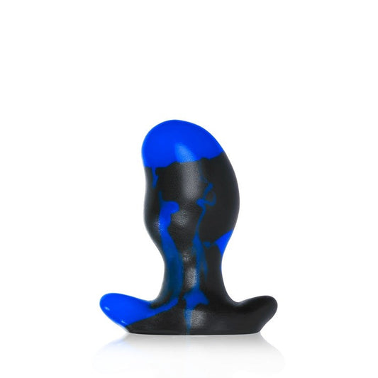 ERGO, buttplug - BLACK POLICE BLUE SWIRL - MEDIUM OXBALLS