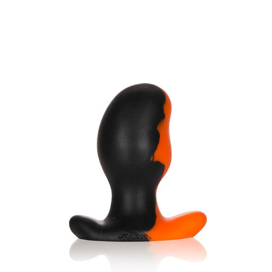 ERGO, buttplug - BLACK ORANGE SWIRL - MEDIUM