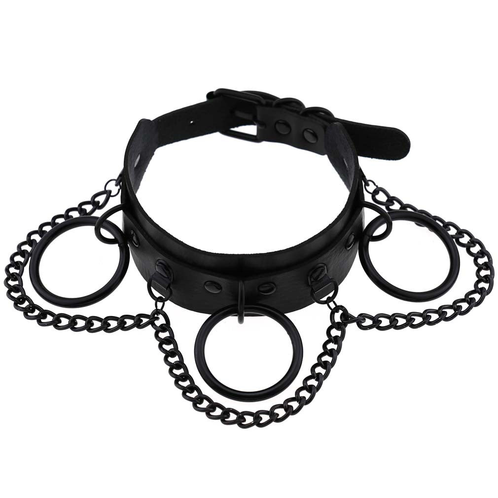 Double Layer Chain Necklace Training Collar 