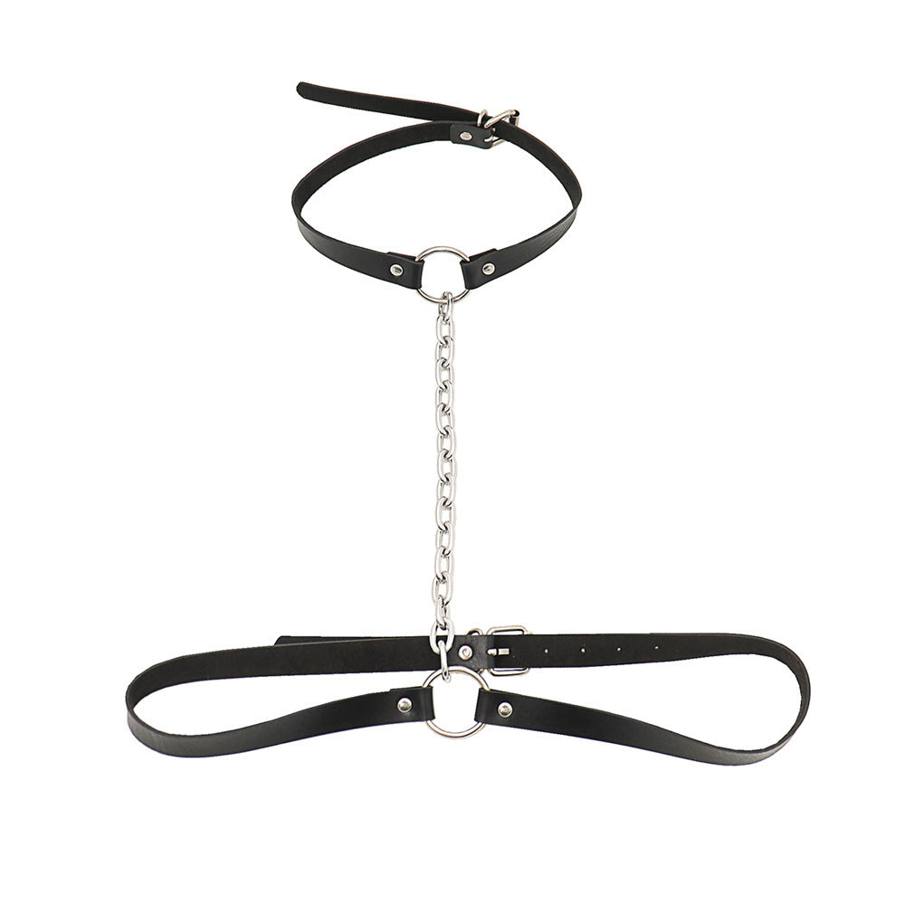 Midnight Vixen Chain Choker Harness