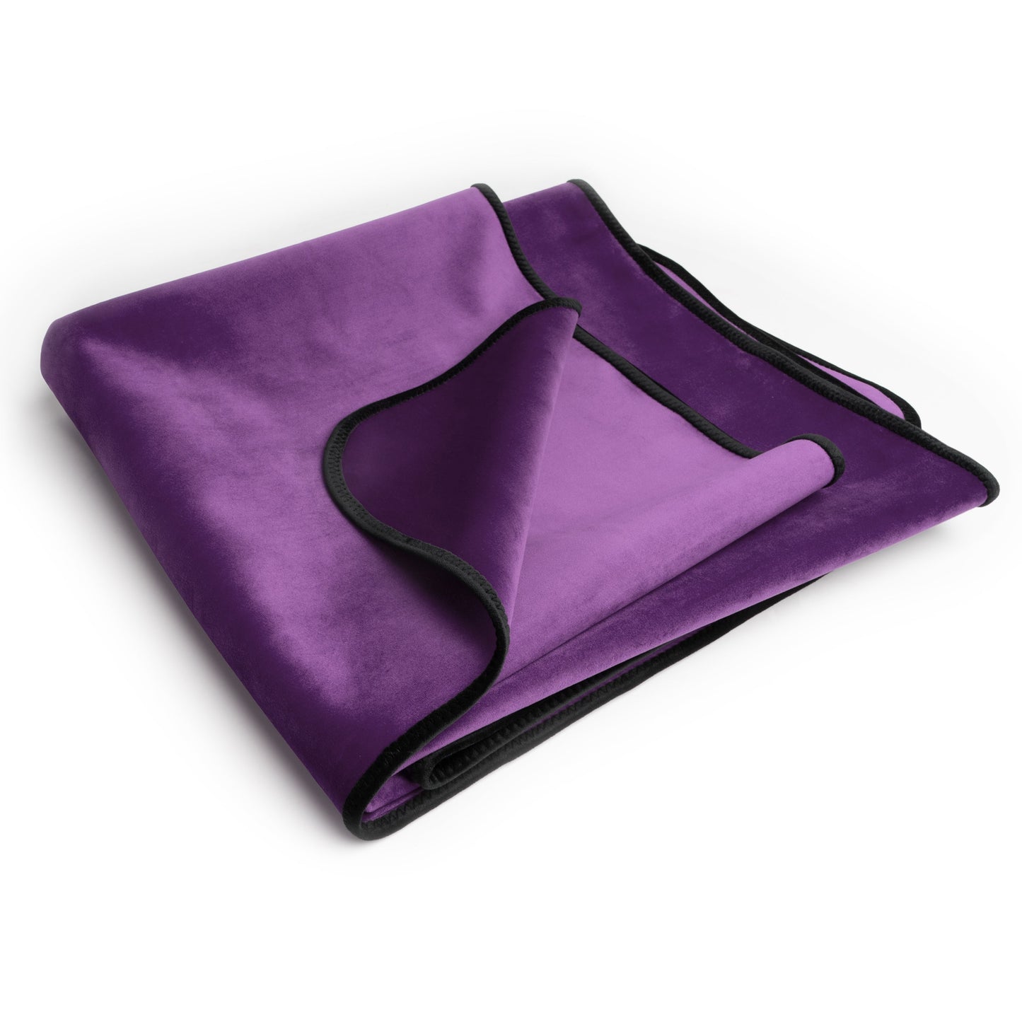 Fascinator Throw Aubergine  Microvelvet - Mini 