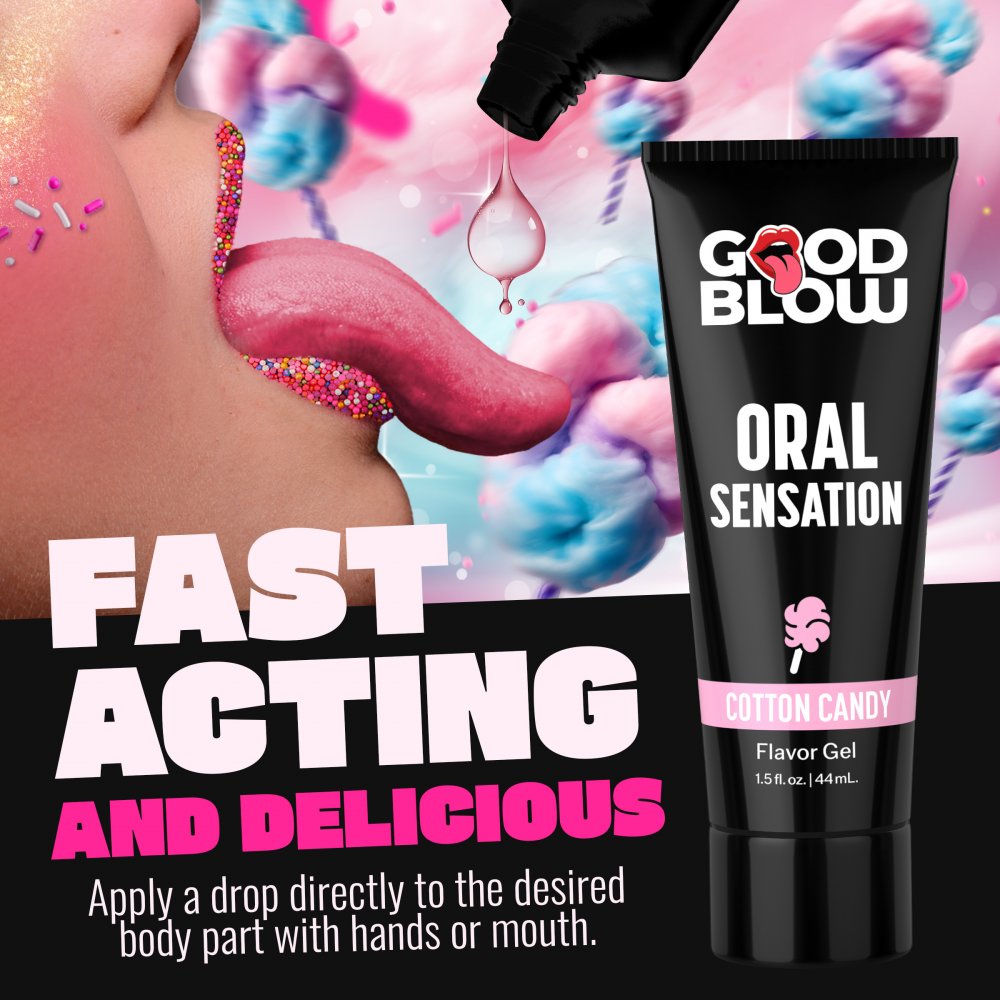 Oral Sensation Gel - Cotton Candy Give Better Blow Jobs  Lubes, Lotions and Accessories