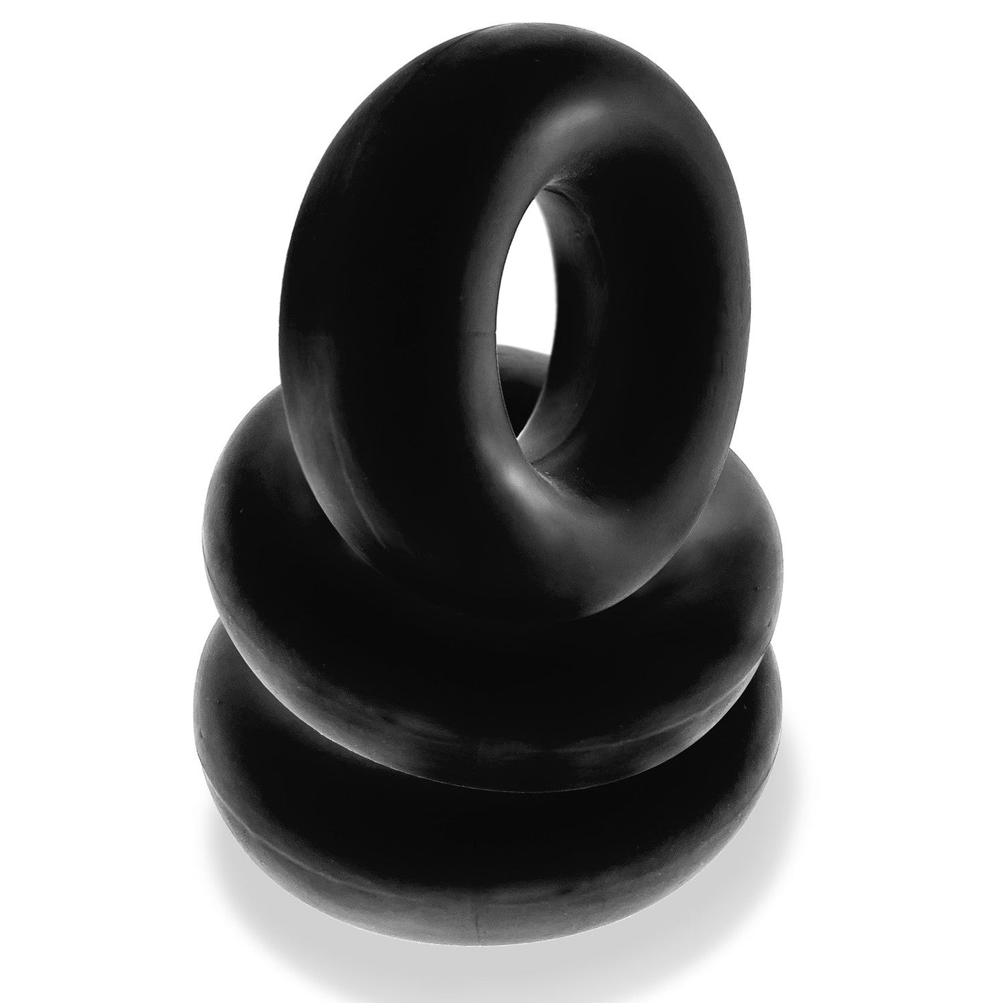 Oxballs FAT WILLY, 3-pack jumbo cockrings - BLACK 