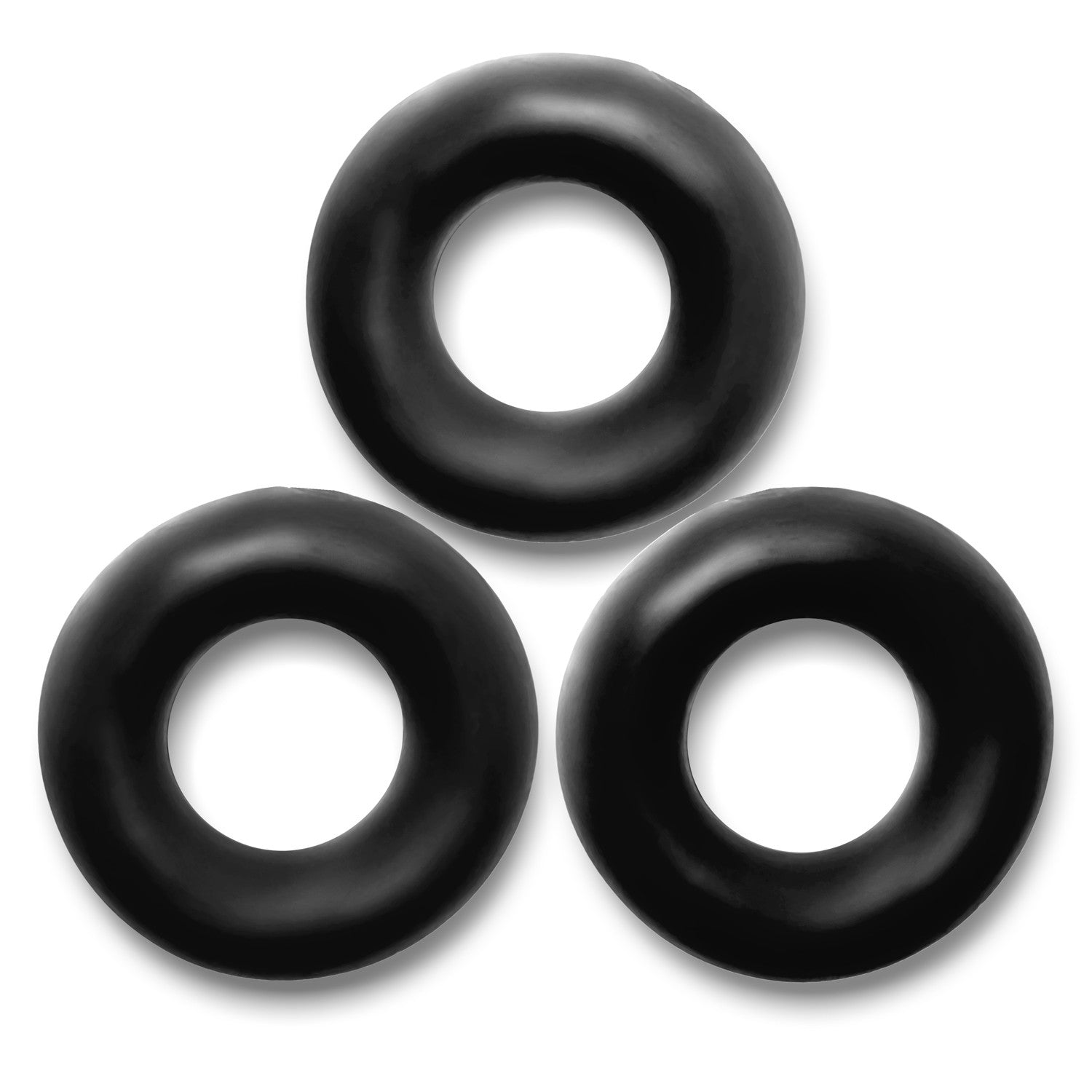 Oxballs FAT WILLY, 3-pack jumbo cockrings - BLACK 