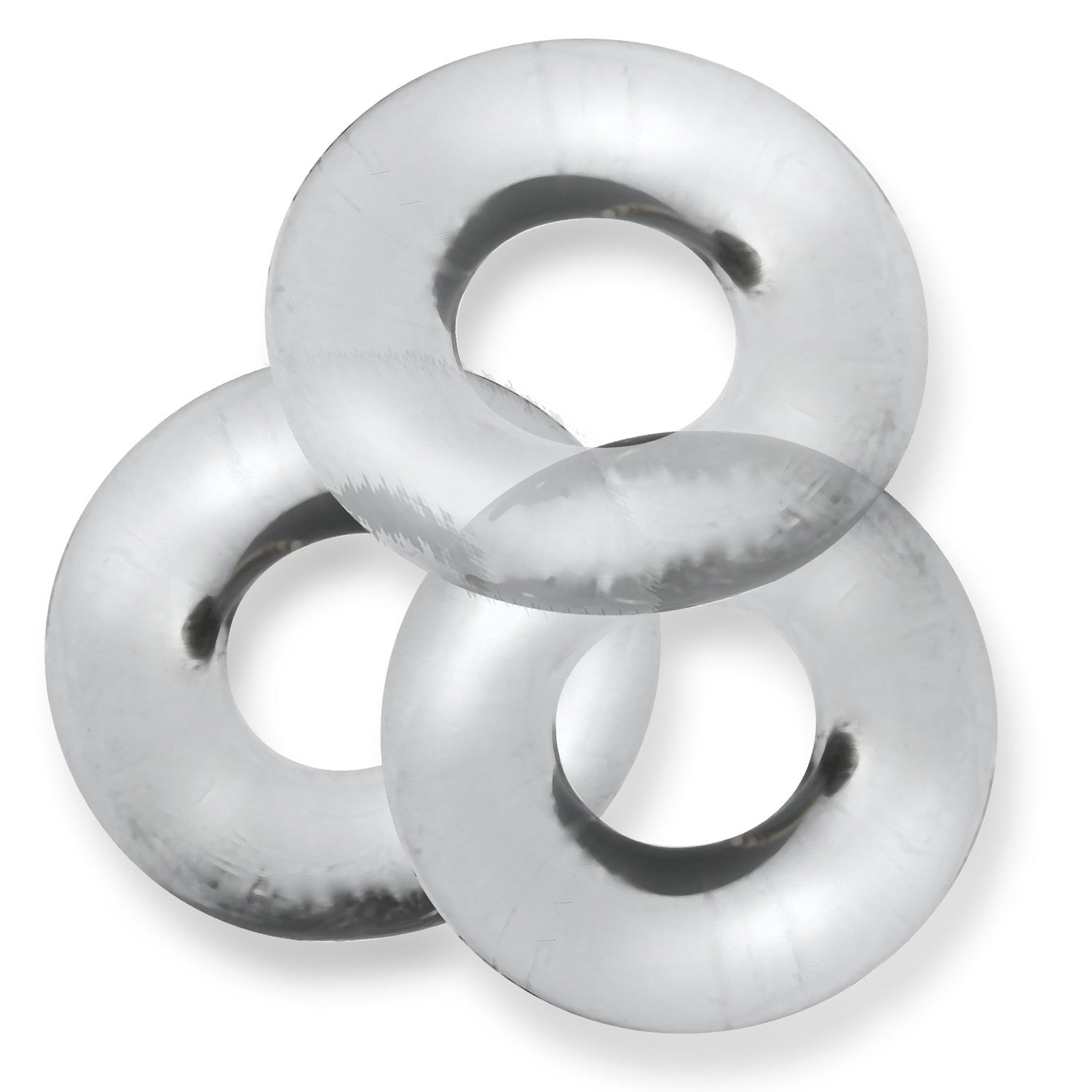 Oxballs FAT WILLY, 3-pack jumbo cockrings - CLEAR 