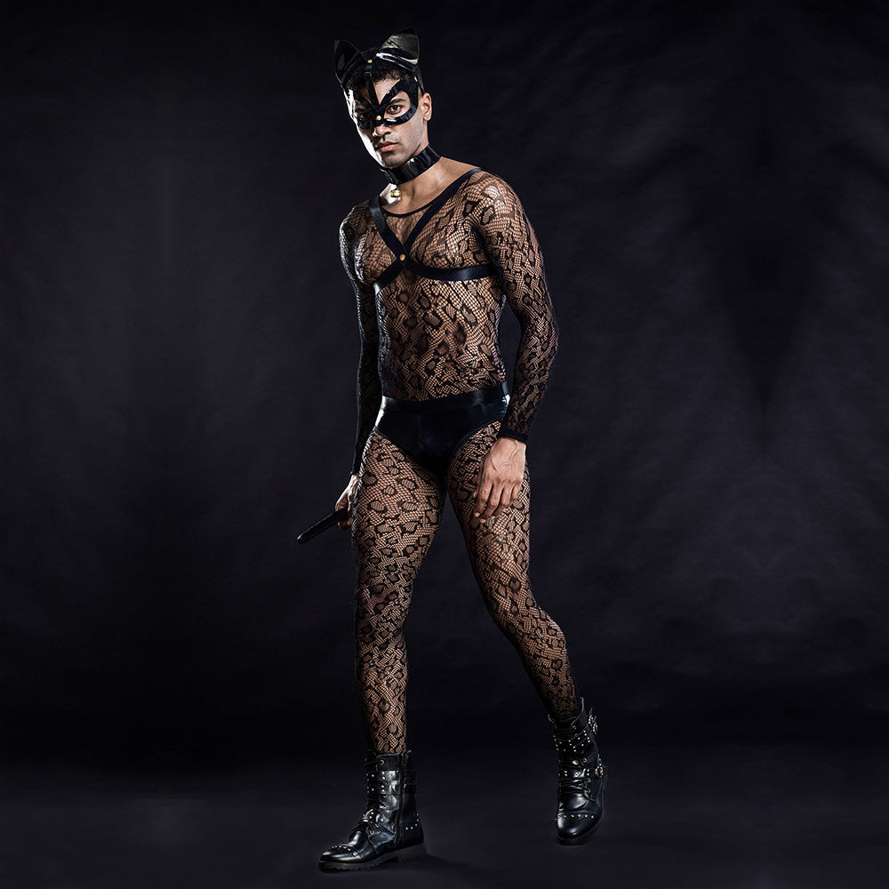 Feline Fantasy: Men's Sexy Cat Costume 