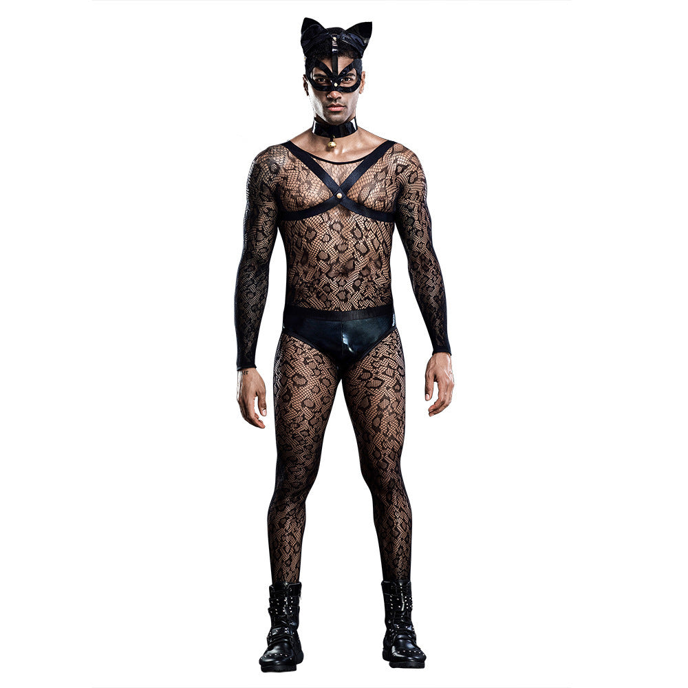 Feline Fantasy: Men's Sexy Cat Costume 