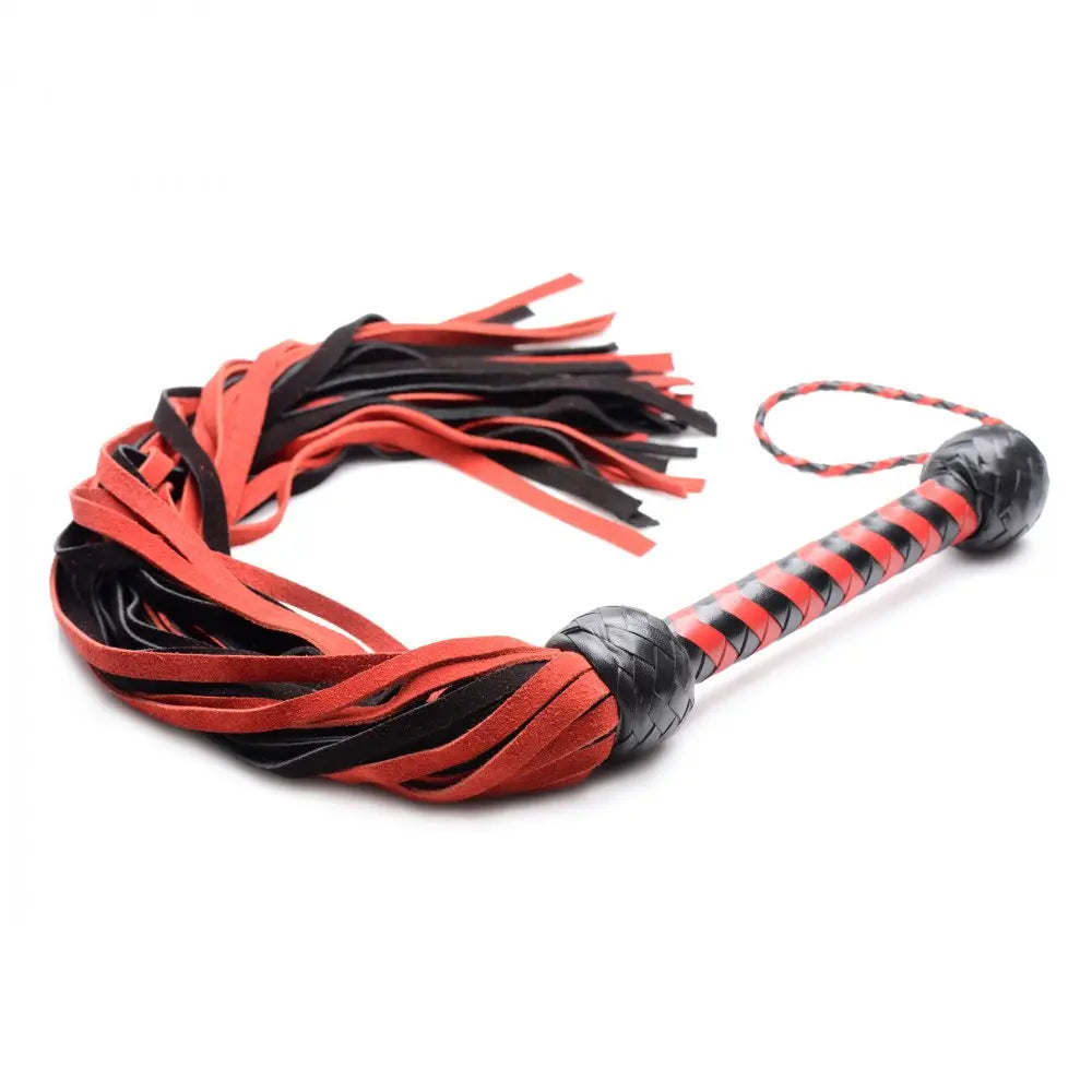 Isabella Sinclaire Black and Red Suede Flogger  Impact Play