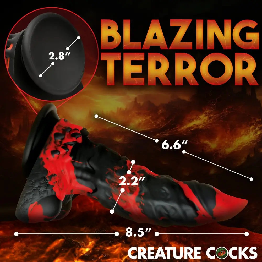 Fire Demon Monster Silicone Dildo  Silicone Toys