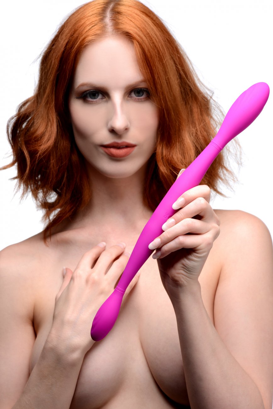 Double Thump Rechargeable Silicone Double Dildo 