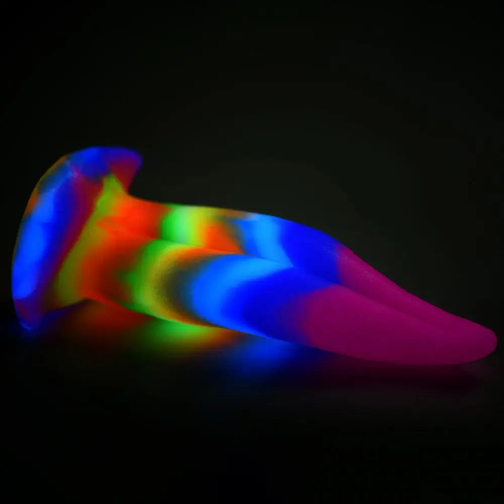 Unicorn Kiss Unicorn Tongue Glow-in-the-Dark Silicone Dildo  Dildos