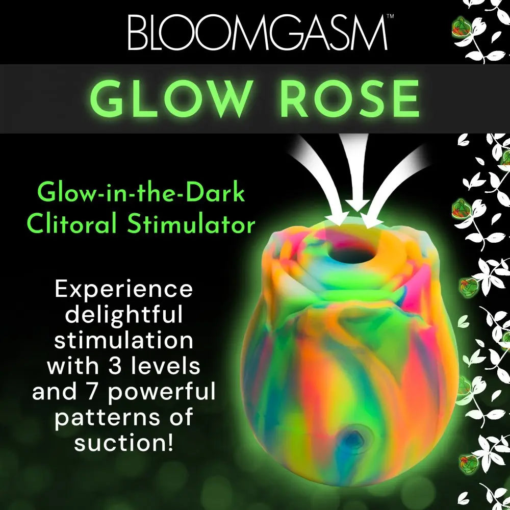 Glow Rose Glow-in-the-Dark Clitoral Stimulator 