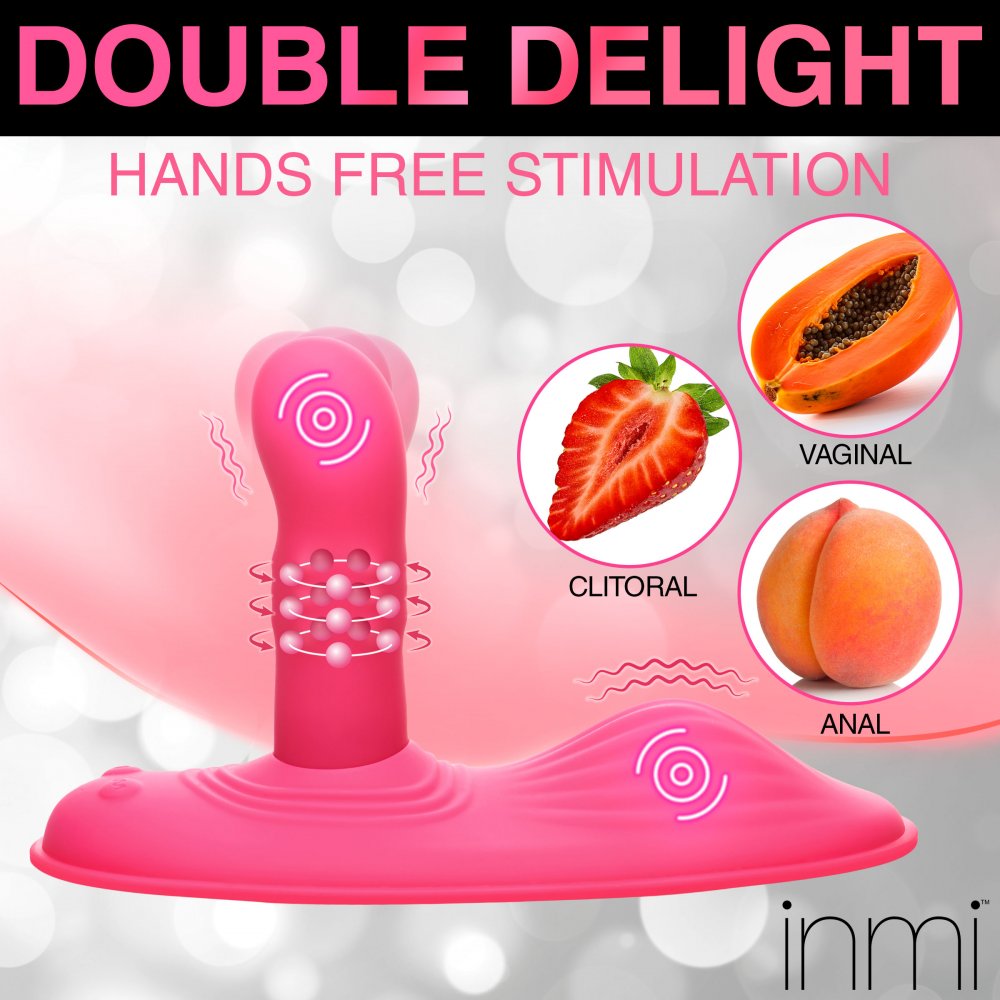 Spin n' Grind Rotating and Vibrating Silicone Sex Grinder 