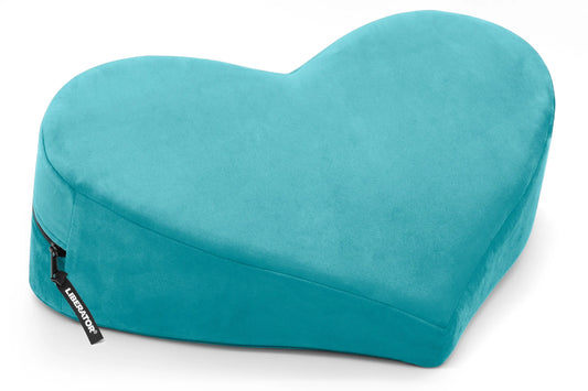 Heart Wedge Teal Microvelvet 