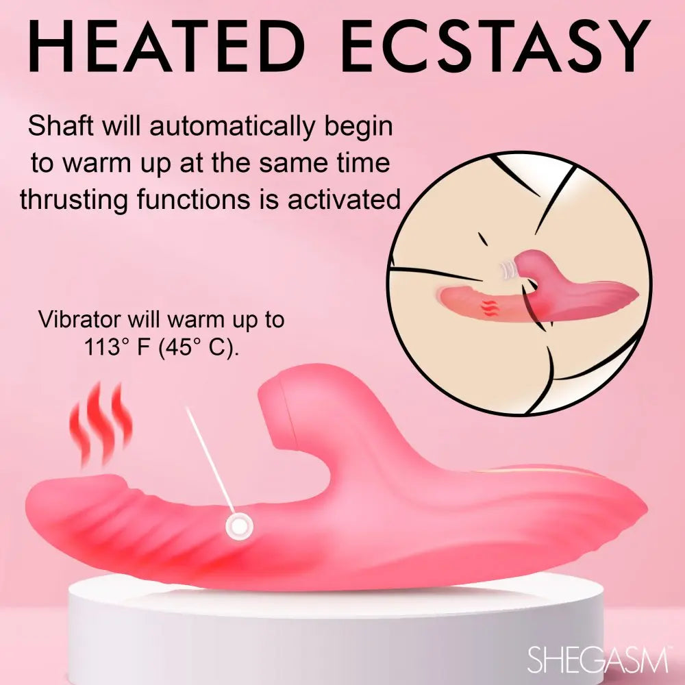 Candy-Thrust Warming, Thrusting, Sucking Rabbit Obliterator Vibrator 