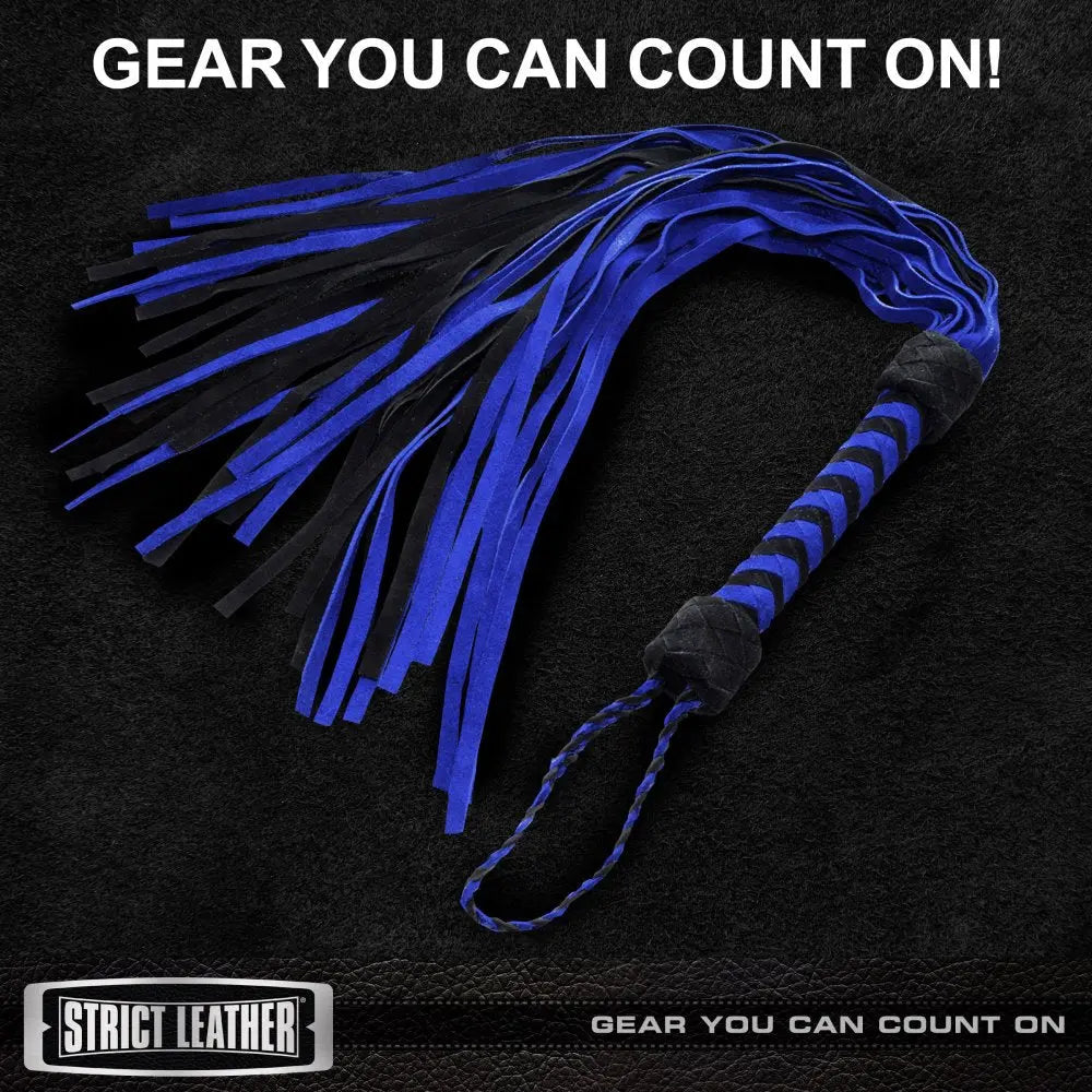 Black and Blue Suede Flogger  Impact Play