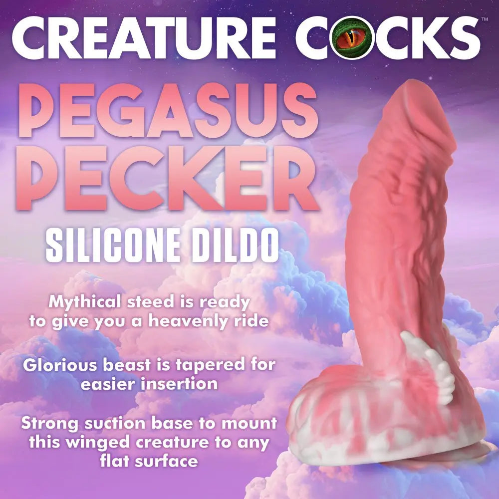 Pegasus Pecker Winged Silicone Dildo  Silicone Toys