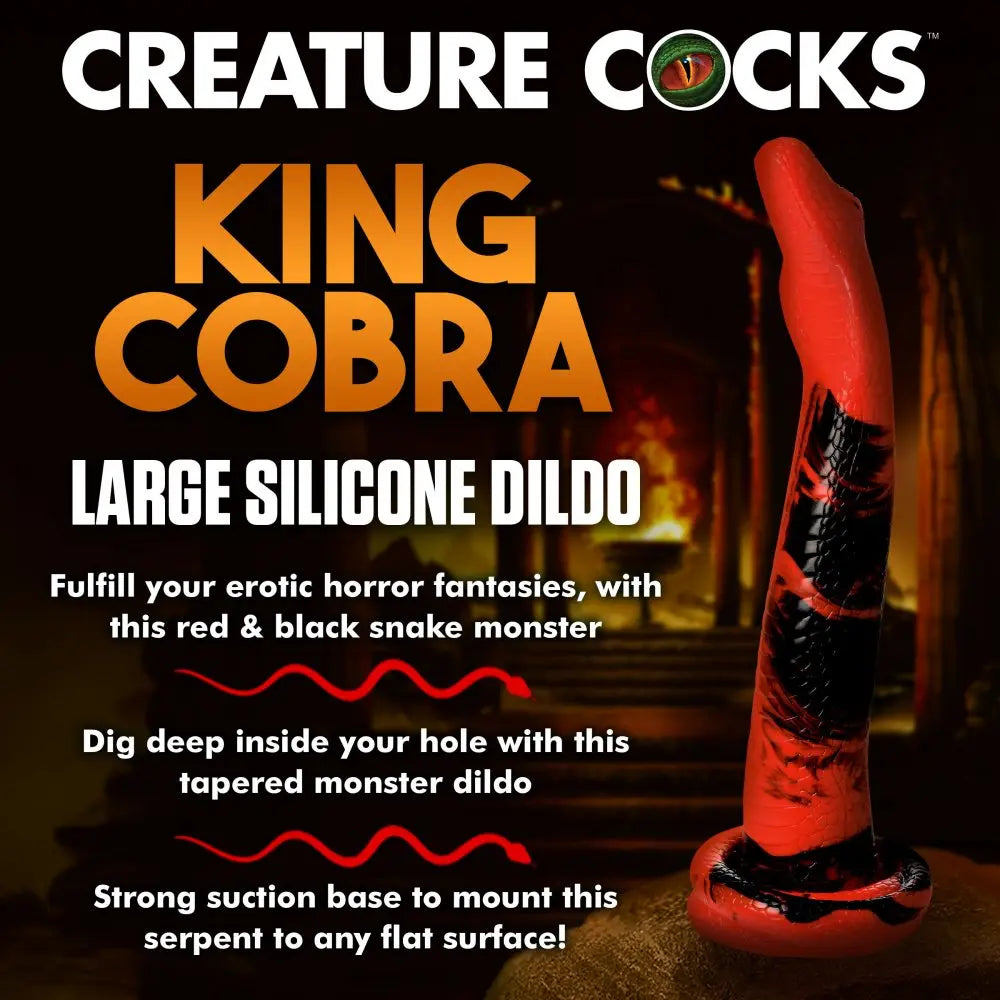 King Cobra Silicone Dildo - 14 Inch  Silicone Toys