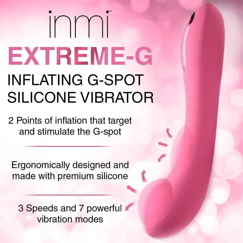 Extreme-G Inflating G-spot Silicone Vibrator - Bound By Desire