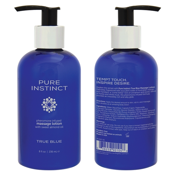 True Blue Pheromone Massage & Body Lotion 8oz | 236mL 