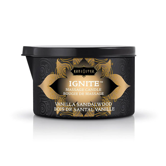 Ignite Massage Oil Candle Vanilla Sandalwood 