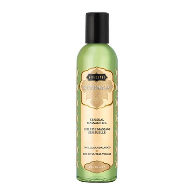 Naturals Massage Oil Vanilla Sandalwood (8oz) 