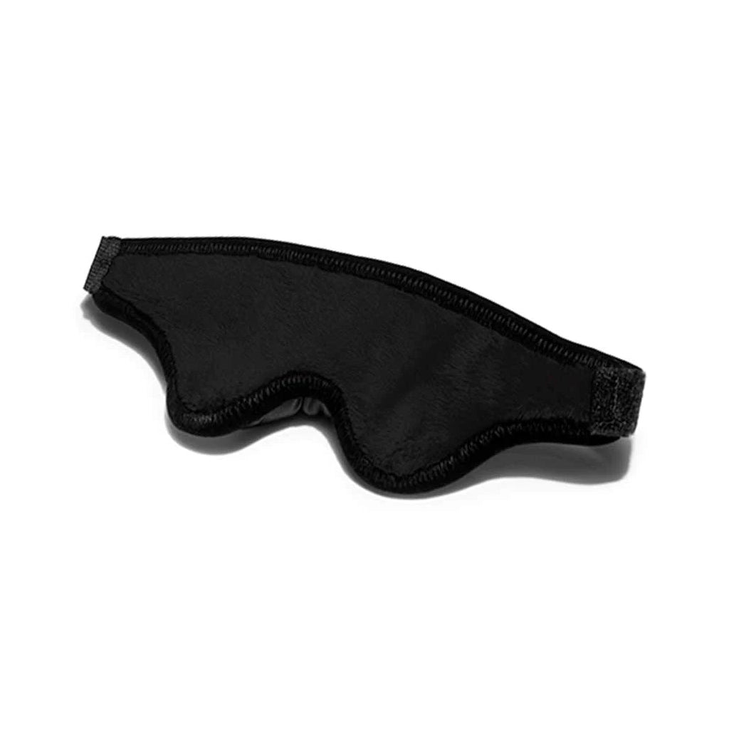 Black Label Loveblind Plush Blindfold Black Microfiber 