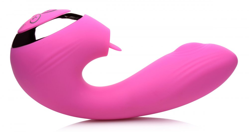 10X Licking G-Throb Rechargeable Silicone Vibrator 