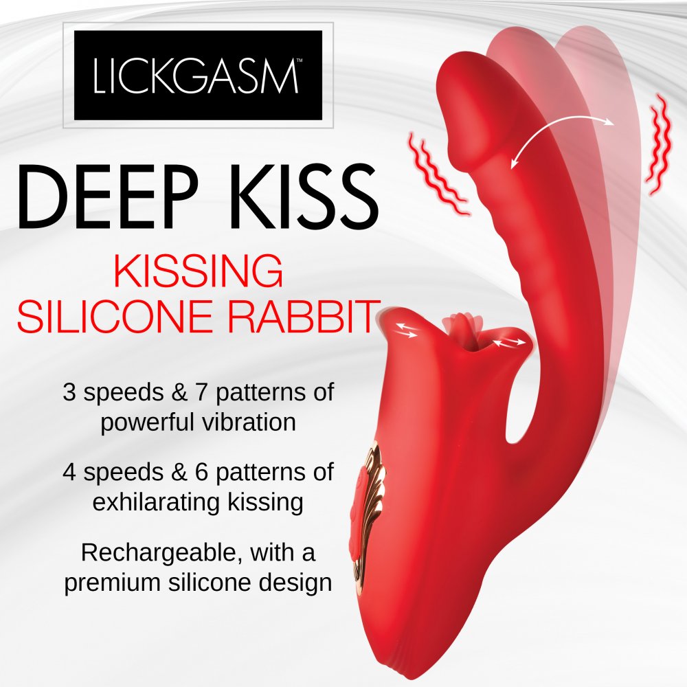 Deep Kiss Silicone Licking Rabbit Vibrator  Vibrating Toys The Obliterator Wishes It Was This Good