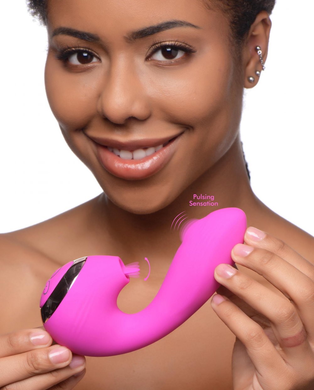 10X Licking G-Throb Rechargeable Silicone Vibrator 