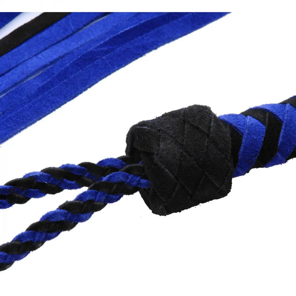 Black and Blue Suede Flogger  Impact Play