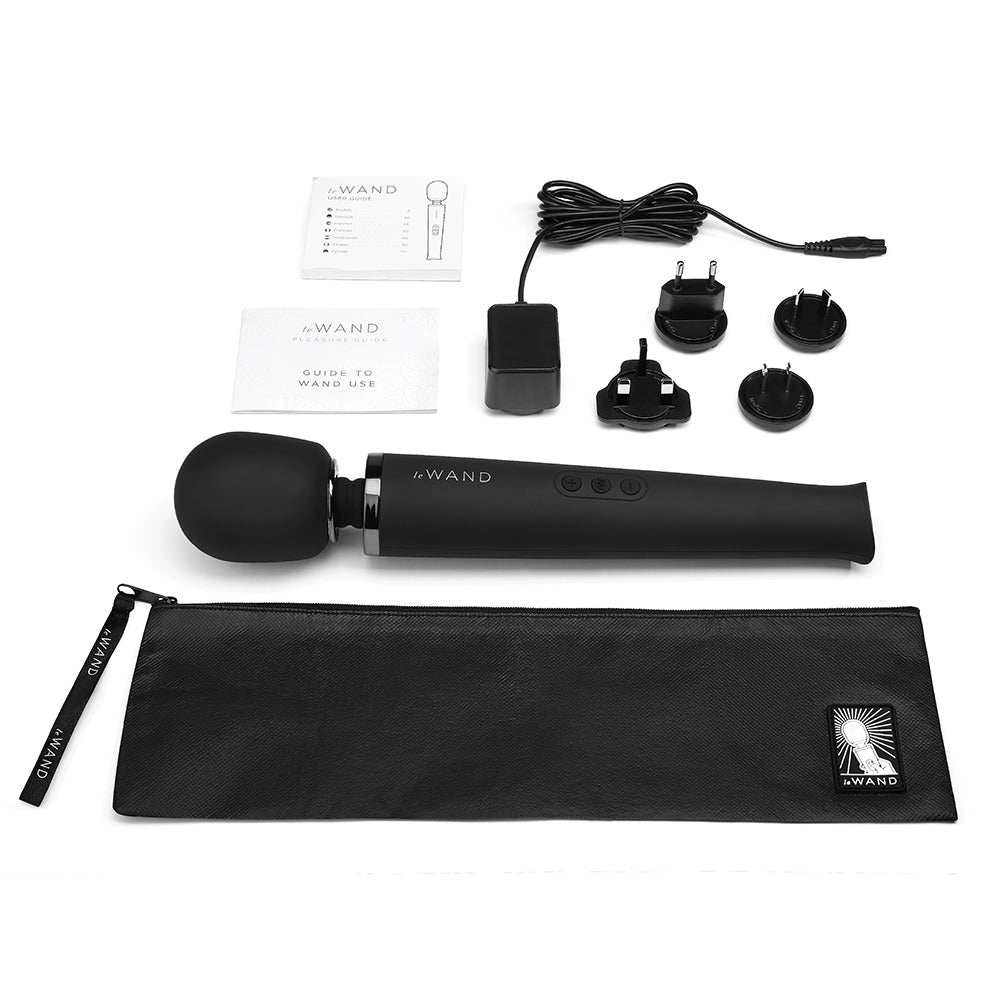 Rechargeable Vibrating Massager - Black 