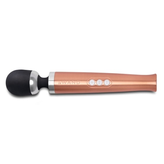 Die Cast Rechargeable Vibrating Massager - Rose Gold 