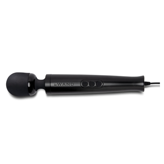 Die Cast Plug-In Vibrating Massager - Black 