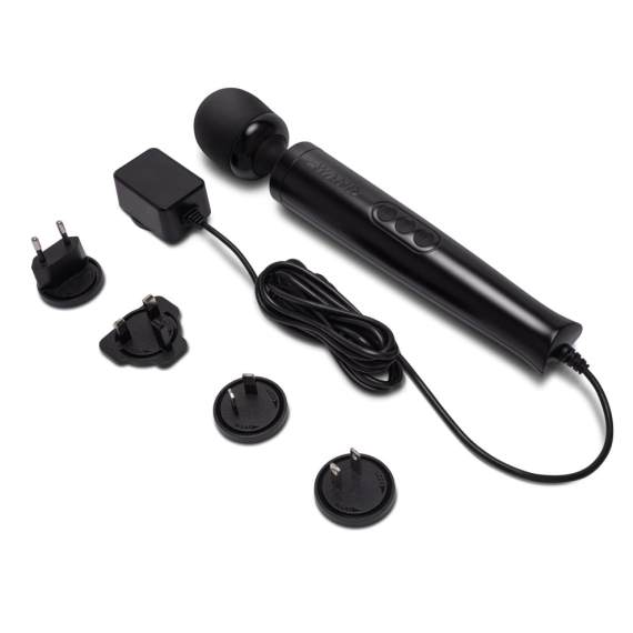 Die Cast Plug-In Vibrating Massager - Black 