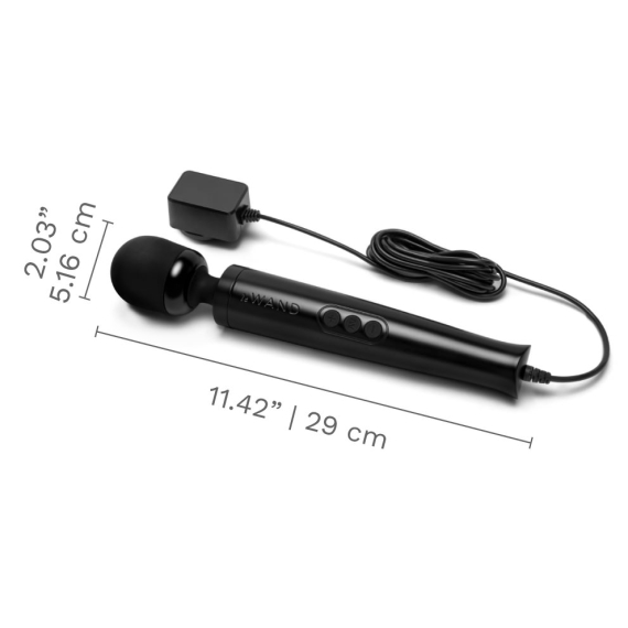 Die Cast Plug-In Vibrating Massager - Black 