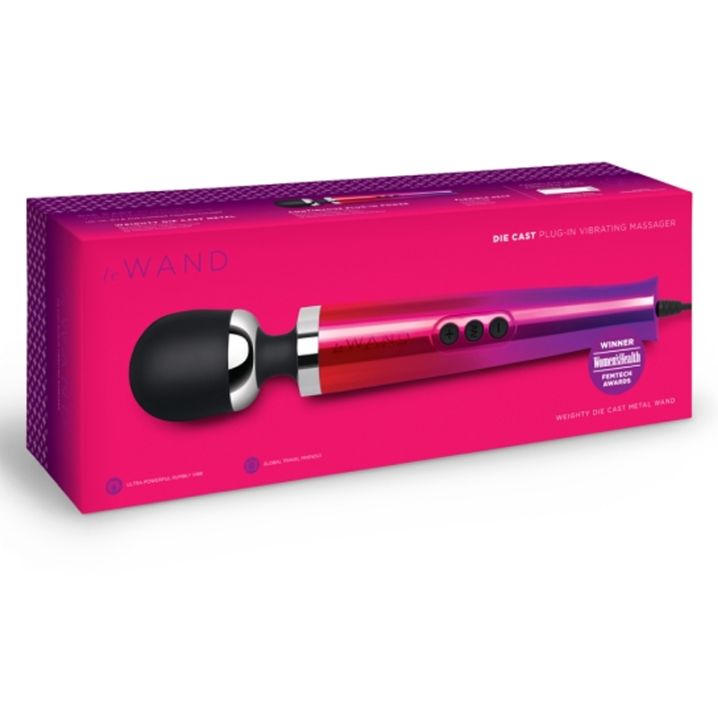 Die Cast Plug-In Vibrating Massager - Ombre 