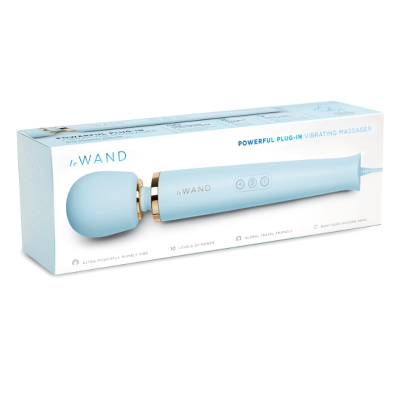 Plug-In Vibrating Massager - Sky Blue 