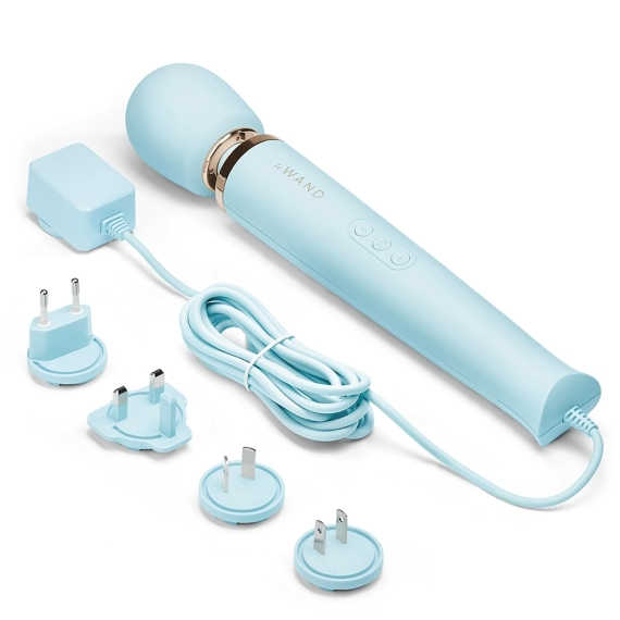 Plug-In Vibrating Massager - Sky Blue 