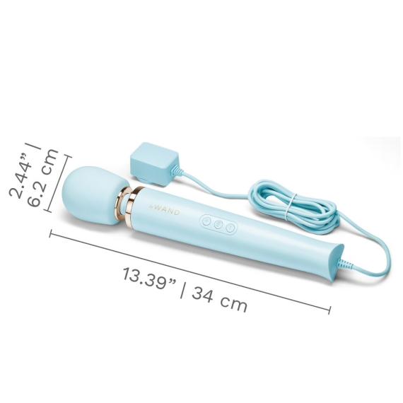 Plug-In Vibrating Massager - Sky Blue 