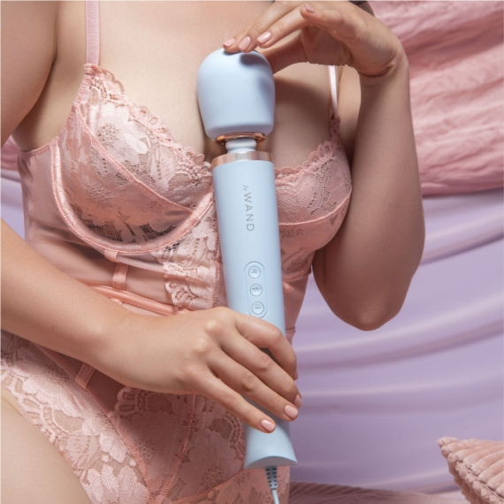 Plug-In Vibrating Massager - Sky Blue 