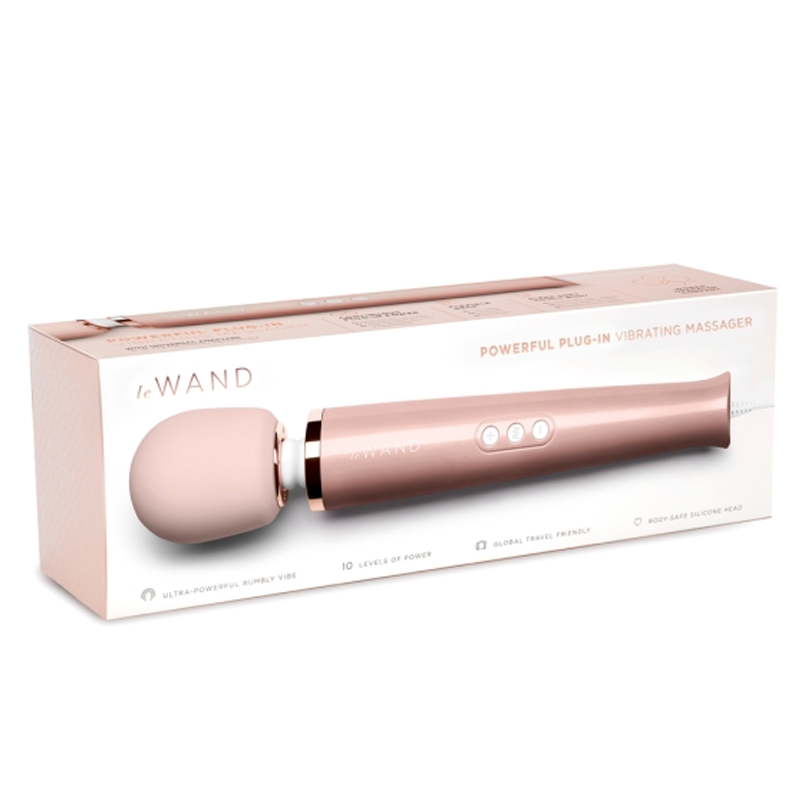 Plug-In Vibrating Massager - Rose Gold 