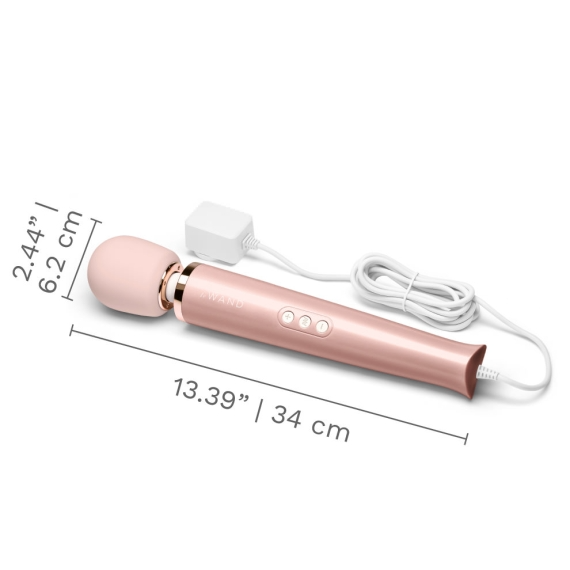 Plug-In Vibrating Massager - Rose Gold 