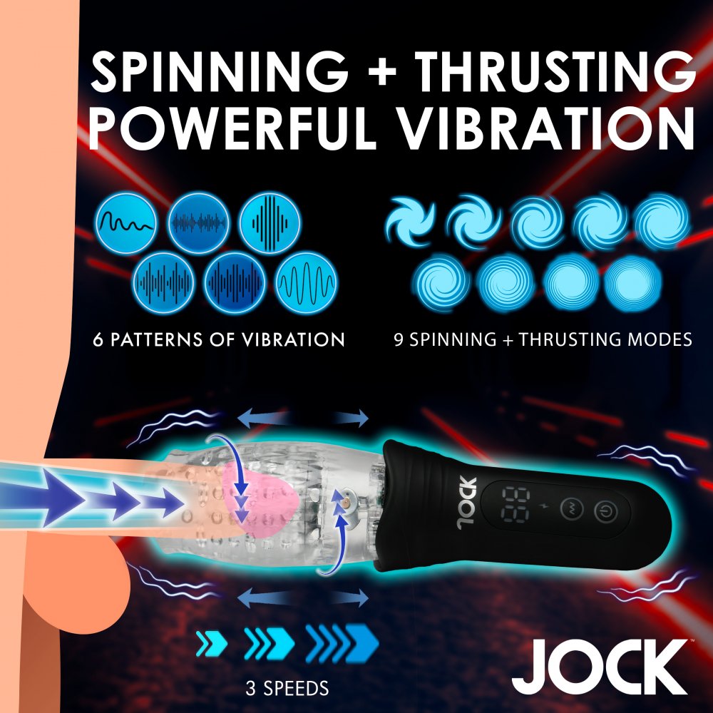 Rose Toy for Men - Spinning, Thrusting, and Vibrating Male Masturbator 