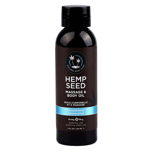 Hemp Seed Massage & Body Oil Sunsational 2 fl oz / 60 ml 