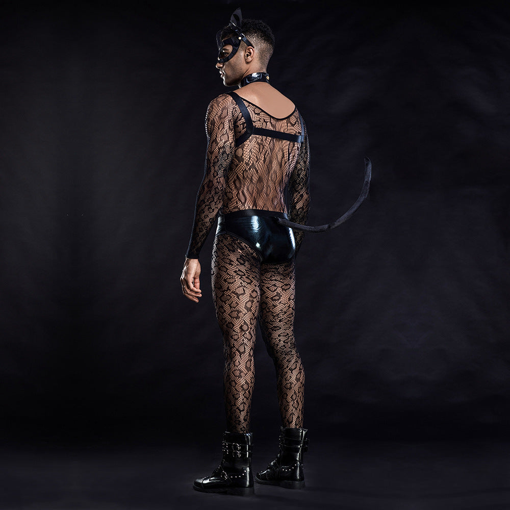 Feline Fantasy: Men's Sexy Cat Costume 