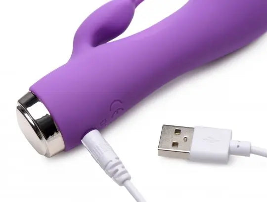 10X Wonder Mini Rabbit Silicone Vibrator - Purple 